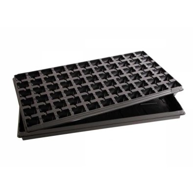 Multitopfplatte 66 Löcher mit Bewässerungsschale