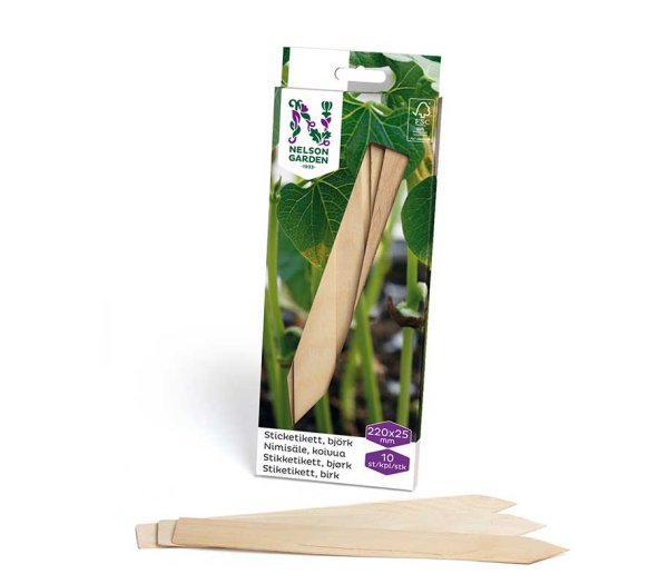 Holz-Stecketiketten 22 cm, 10 Stk
