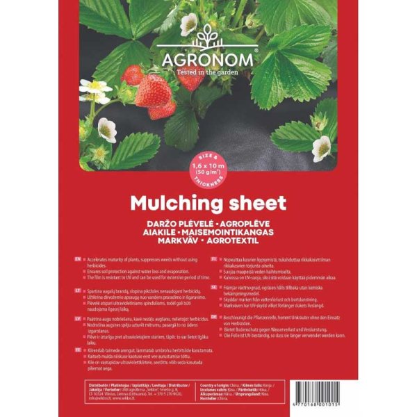 Unkrautvlies 1,6x10m 50g/m²