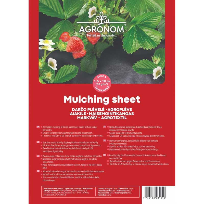 Unkrautvlies 1,6x10m 50g/m²