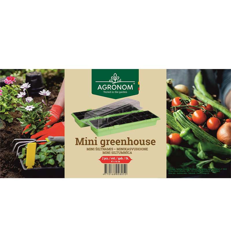 Zimmergewächshaus 2 Stück Grün 47x16cm