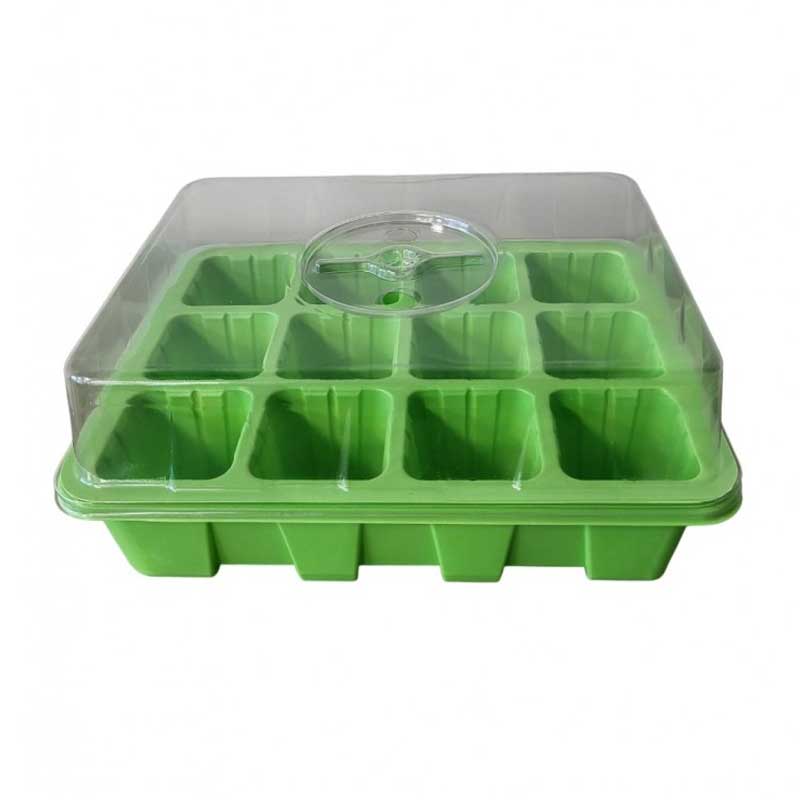 Mini-Gewächshaus mit 12 Töpfen 3er-Pack